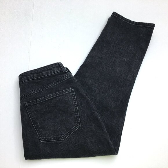 ASOS Jeans Women's Faded Black Ankle Jeans High Rise size 28 length 25" - Picture 9 of 9